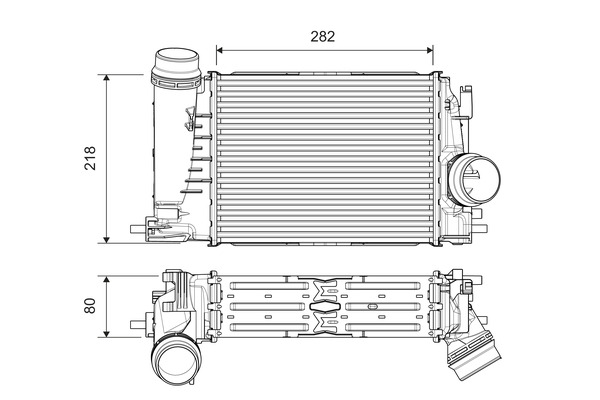 VALEO 818316 Intercooler,...