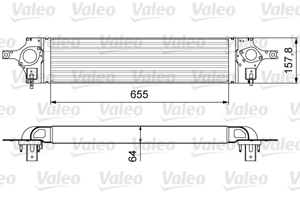 VALEO 818358 Intercooler,...