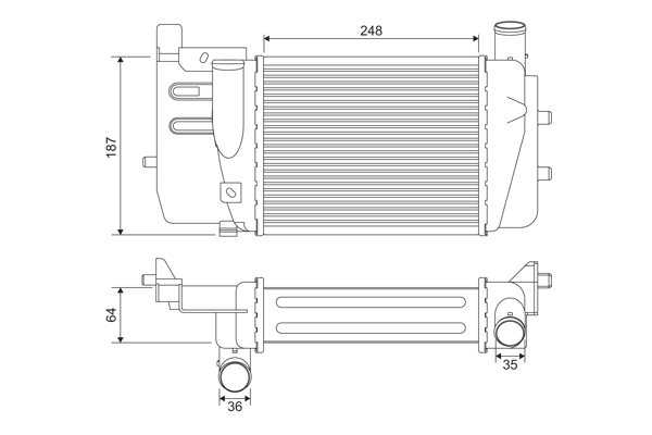 VALEO 818652 Intercooler