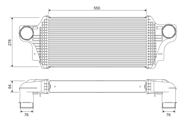 NISSENS 96596 Intercooler