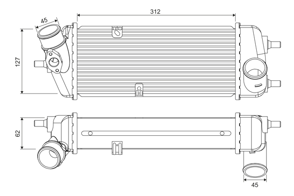 VALEO 818383 Intercooler,...