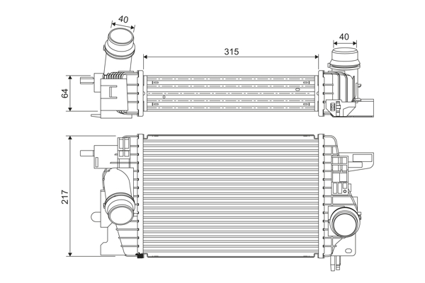 VALEO 818399 chladič turba