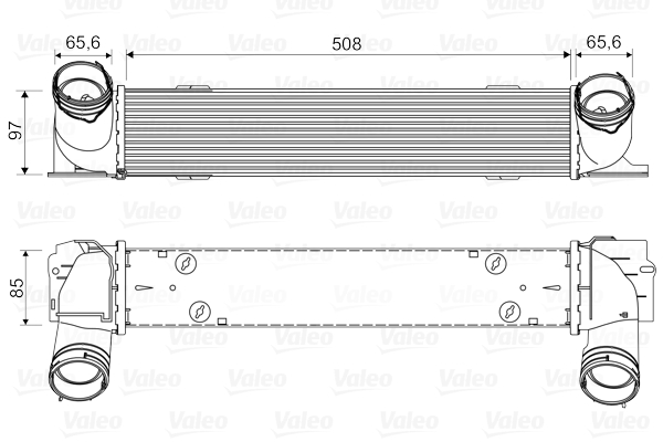 VALEO 818553 Intercooler,...