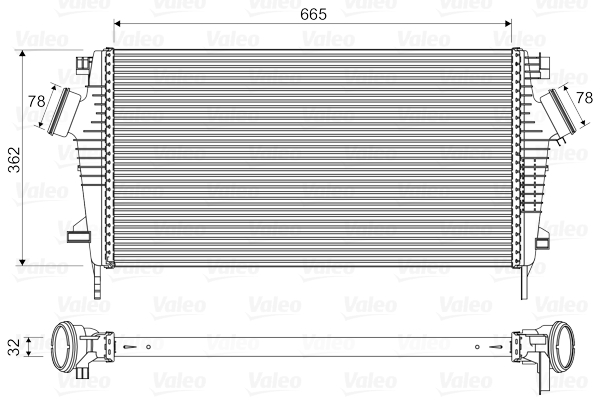 VALEO 818603 Intercooler,...