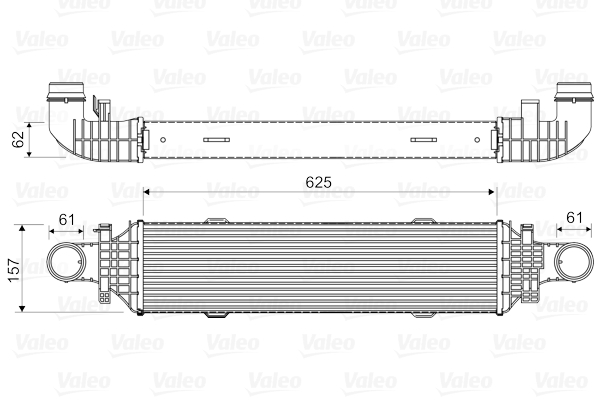 VALEO 818631 chladič turba