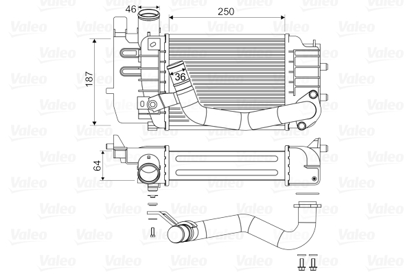 VALEO 818655 Intercooler-Intercooler-Ricambi Euro