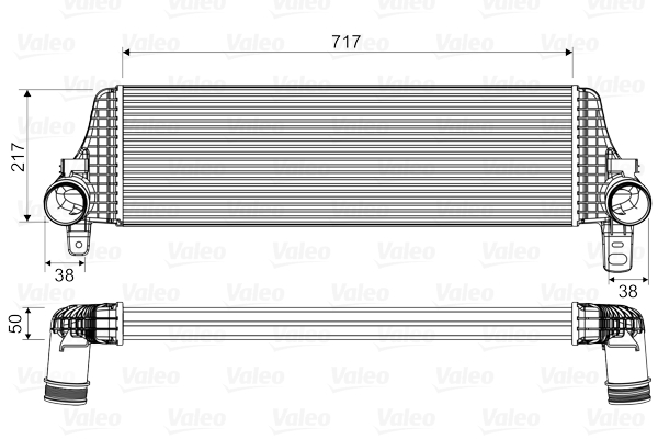 VALEO 818659 Intercooler,...