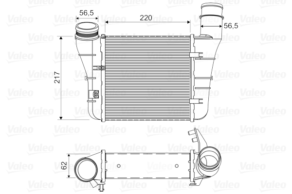 VALEO 818669 töltőlevegő-hűtő