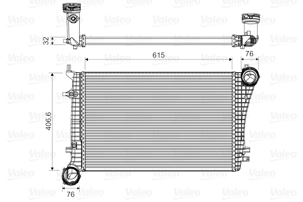 VALEO 818675 Intercooler,...