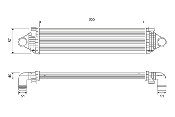 VALEO 818689 chladič turba