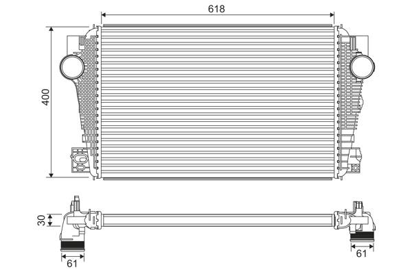 VALEO 822915 интеркулер...