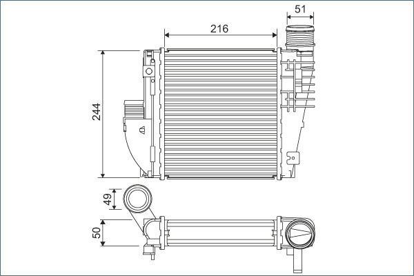 VALEO 822927 интеркулер...