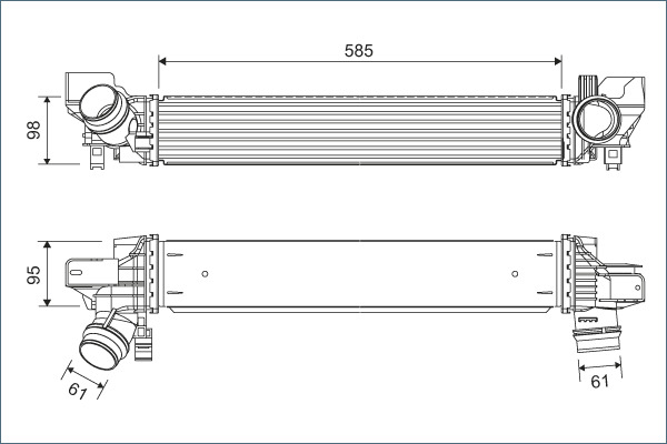 VALEO 822932 интеркулер...