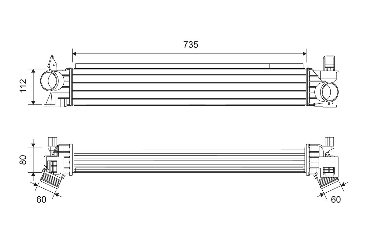 VALEO 822945 Ψυγείο αέρα υπερπλήρωσης for CITROËN FIAT OPEL PEUGEOT VAUXHALL