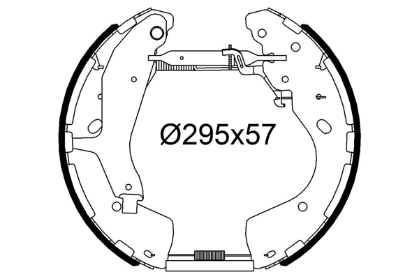 VALEO 554915 Bromsbackar, sats