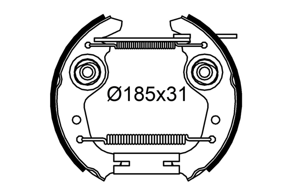 VALEO 554920 Kit ganasce freno