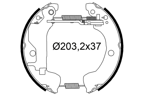 VALEO 554922 Bromsbackar, sats