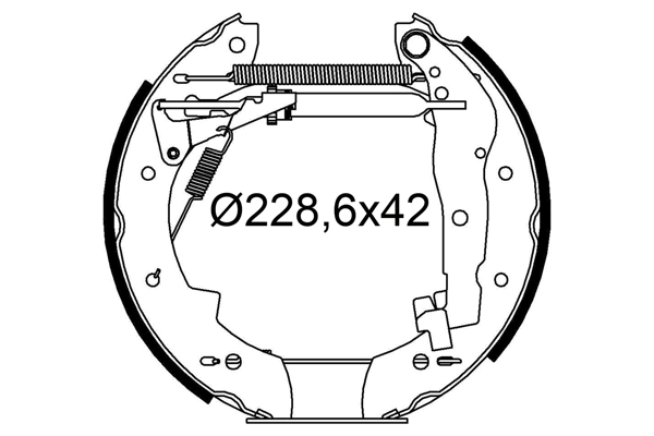 VALEO 554927 Bromsbackar, sats