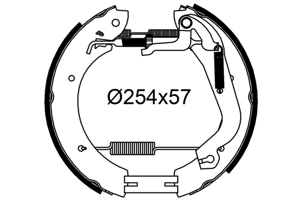 VALEO 554930 Kit ganasce freno