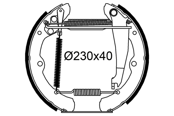 VALEO 554934 Bromsbackar, sats