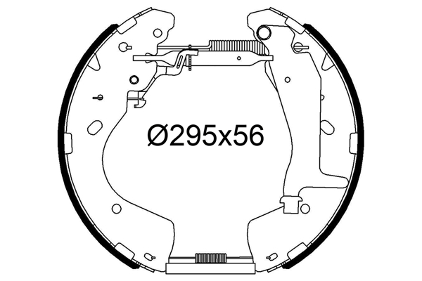 VALEO 554935 Kit ganasce freno