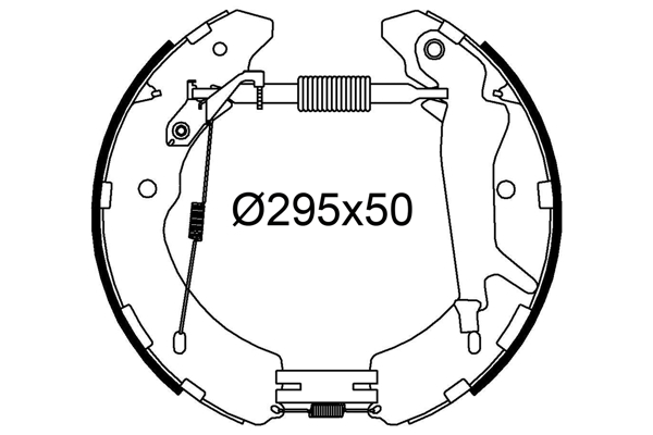 VALEO 554937 Bromsbackar, sats