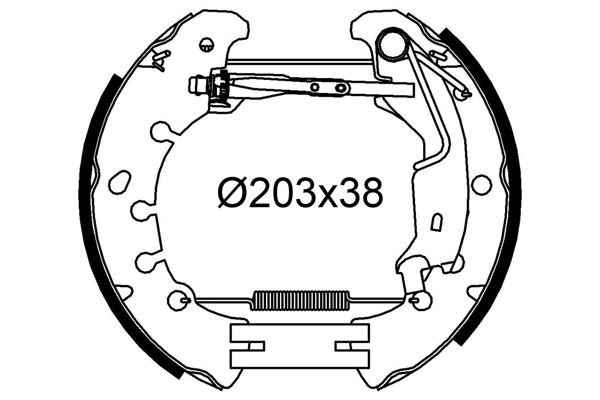 VALEO 554939 Kit ganasce freno