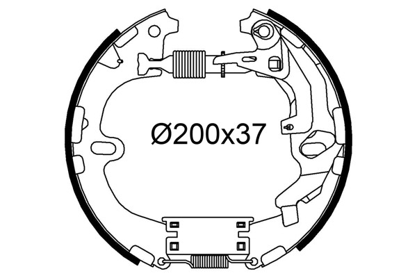 VALEO 554941 Kit ganasce freno