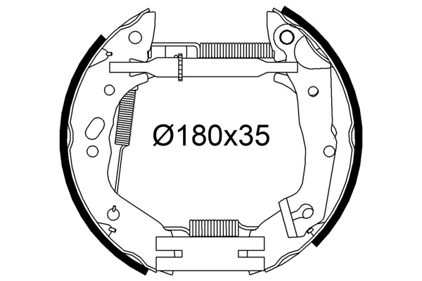 VALEO 554942 Kit ganasce freno