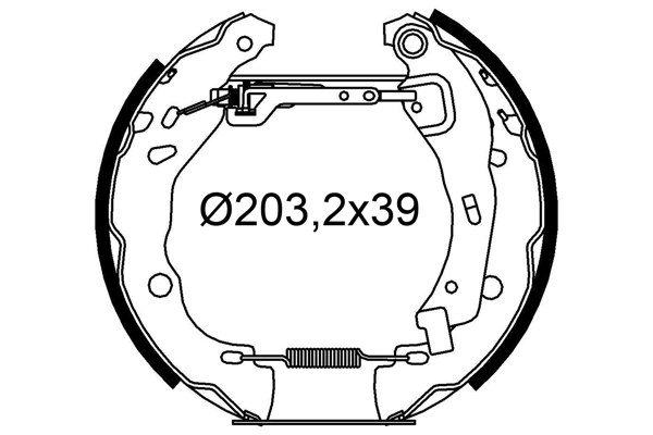 VALEO 554950 Kit ganasce freno