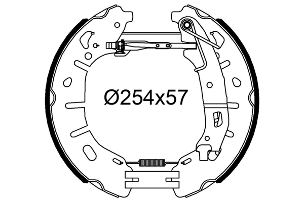 VALEO 554952 Kit ganasce freno