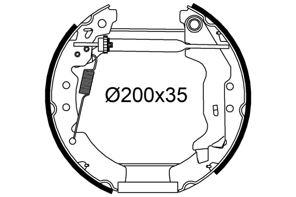 VALEO 554958 Kit ganasce freno