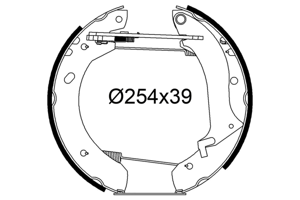 VALEO 554962 Kit ganasce freno