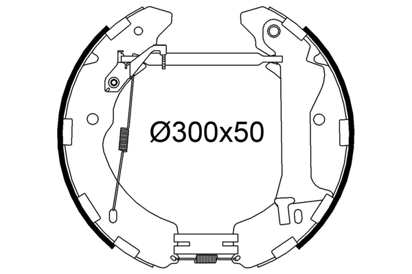 VALEO 554964 Kit ganasce freno