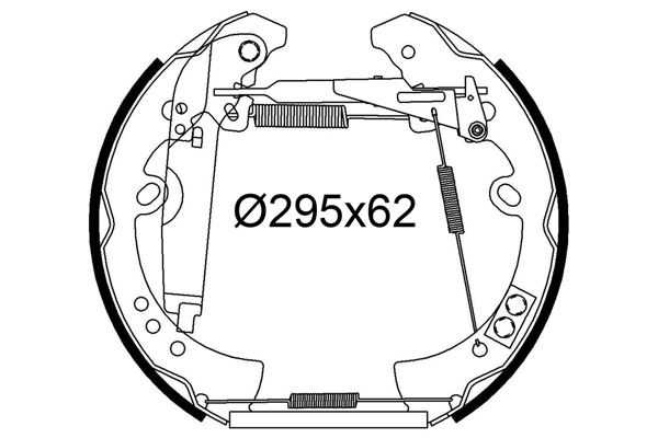 VALEO 554975 Bremsbackensatz