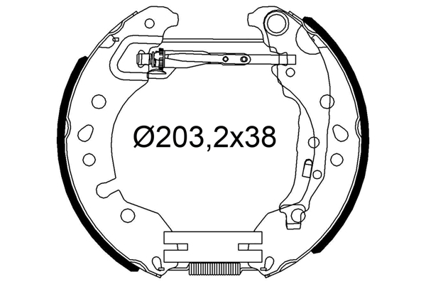 VALEO 554988 Kit ganasce freno