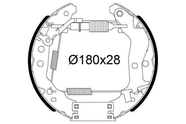 VALEO 554990 Bromsbackar, sats