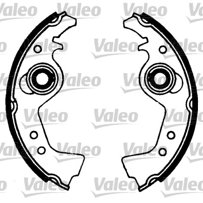 VALEO 553829 Bromsbackar, sats