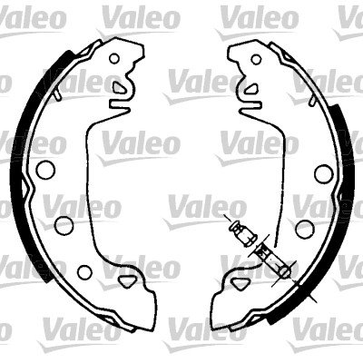 VALEO 553619 Bromsbackar, sats