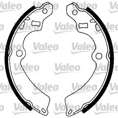 VALEO 562747 Bromsbackar, sats