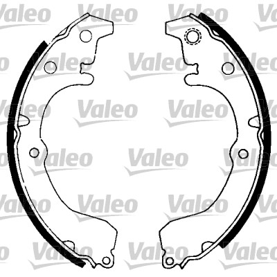 VALEO 562712 Bromsbackar, sats