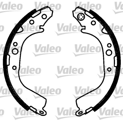VALEO 562723 Bromsbackar, sats