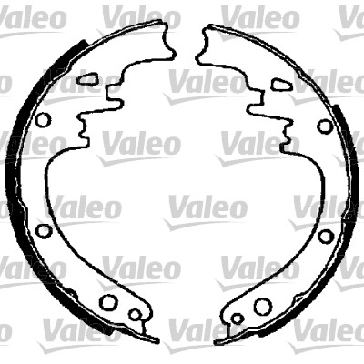 VALEO 562730 Bromsbackar, sats