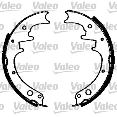 VALEO 562731 Bromsbackar, sats