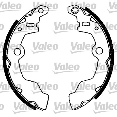 VALEO 562756 Bromsbackar, sats