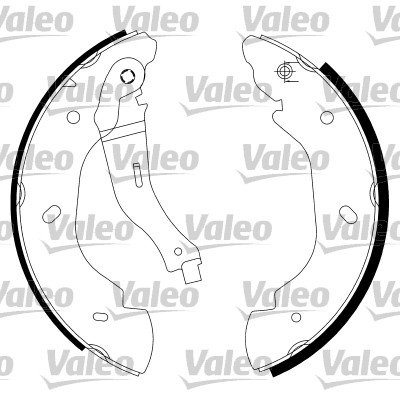 VALEO 553902 Bromsbackar, sats