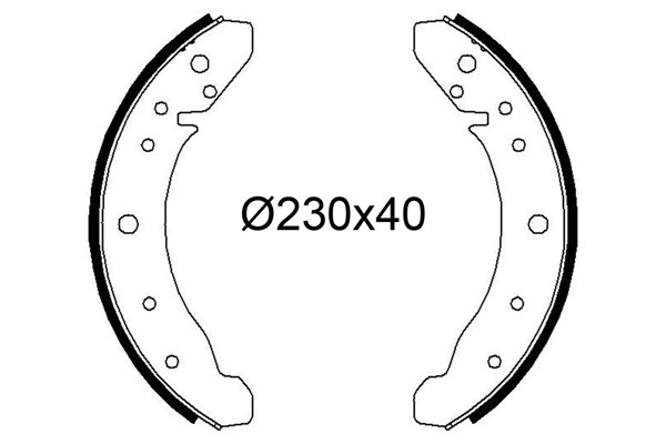 VALEO 564265 Bromsbackar, sats