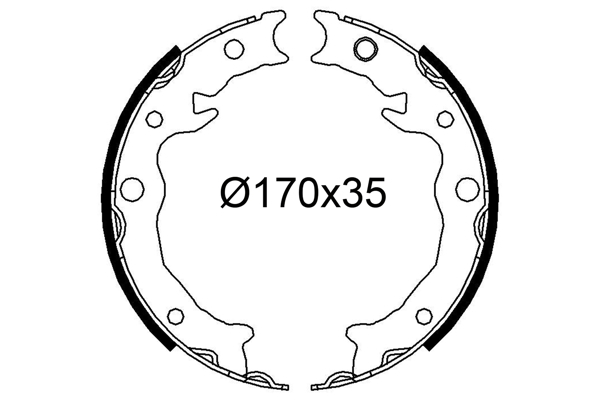 VALEO 564278 Bromsbackar, sats