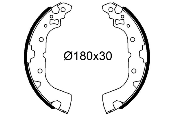 VALEO 564281 Kit ganasce freno