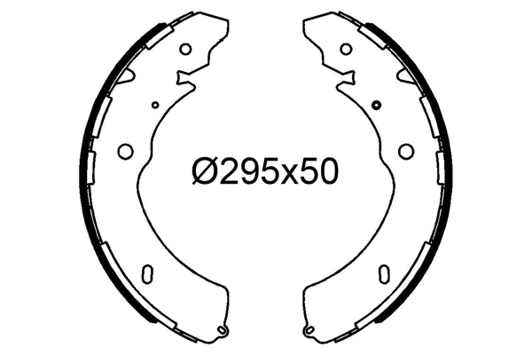 VALEO 564291 Bromsbackar, sats